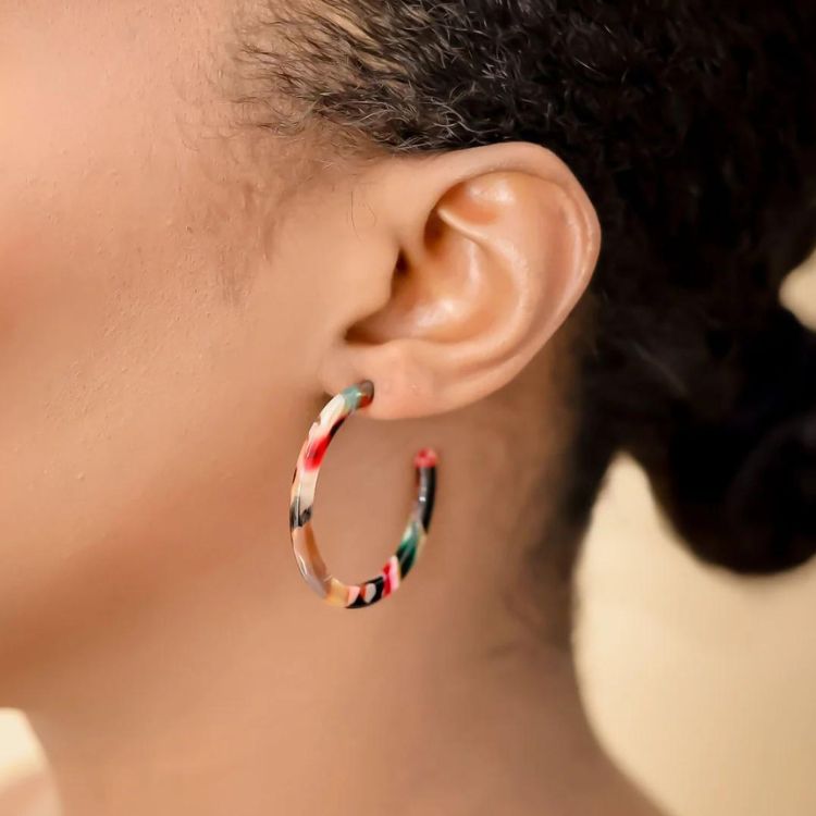 Multicolor Madina Hoops