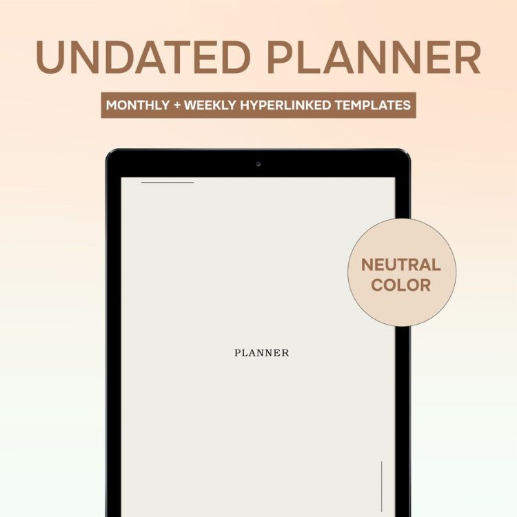 Undated Digital Planner