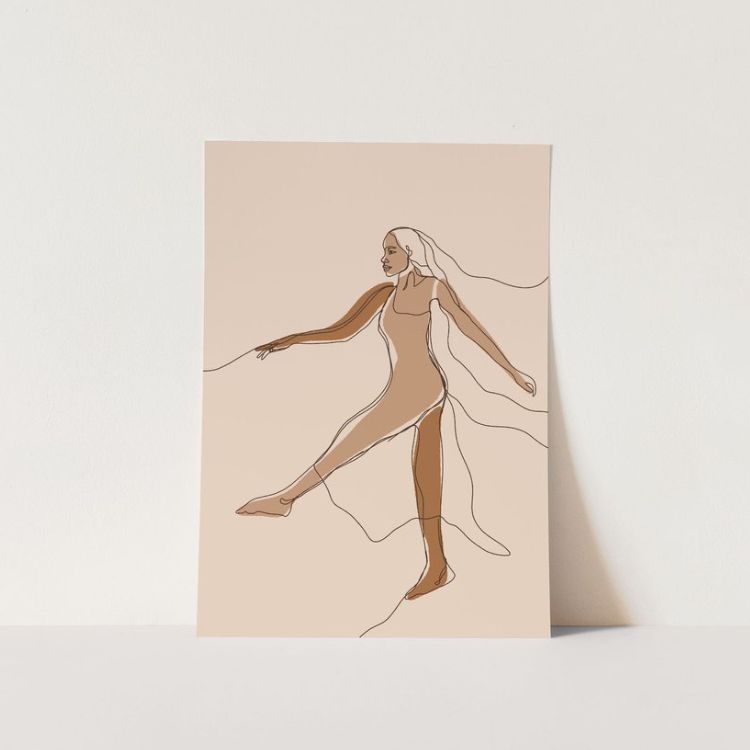 Black Woman Abstract Print Art