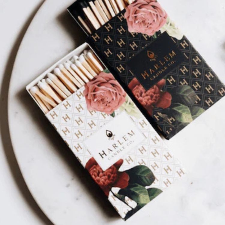 Floral Art Deco Matches