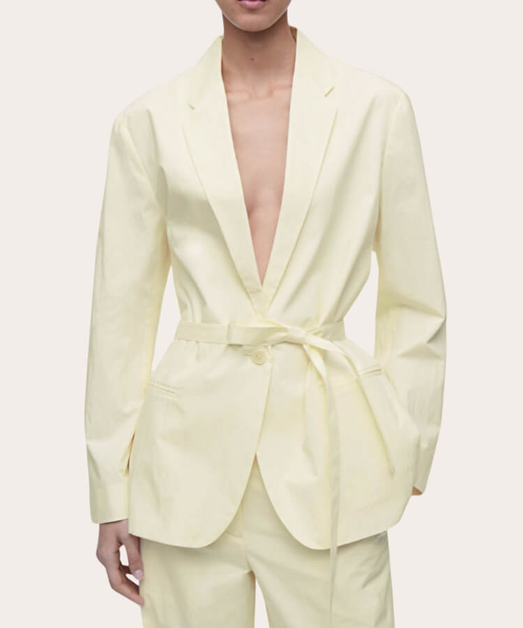 Tie-Waist Blazer