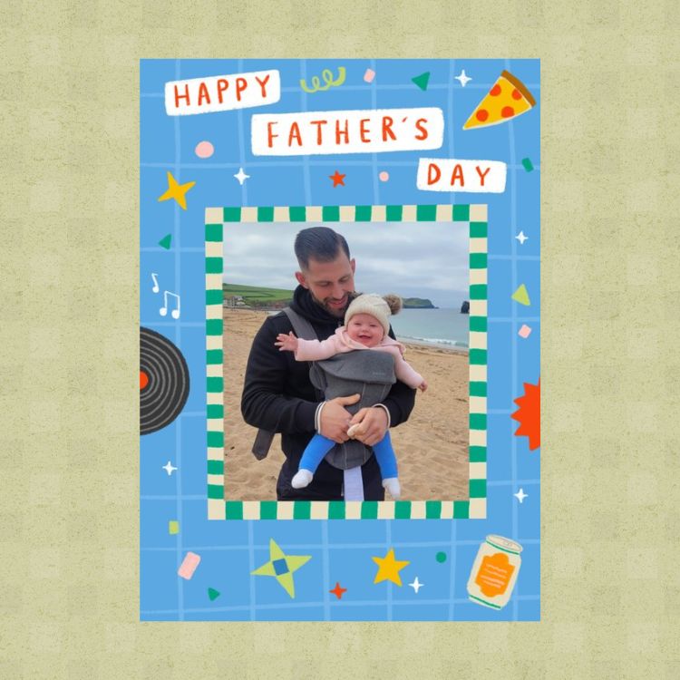 Illustrated Photo Father's Day Card