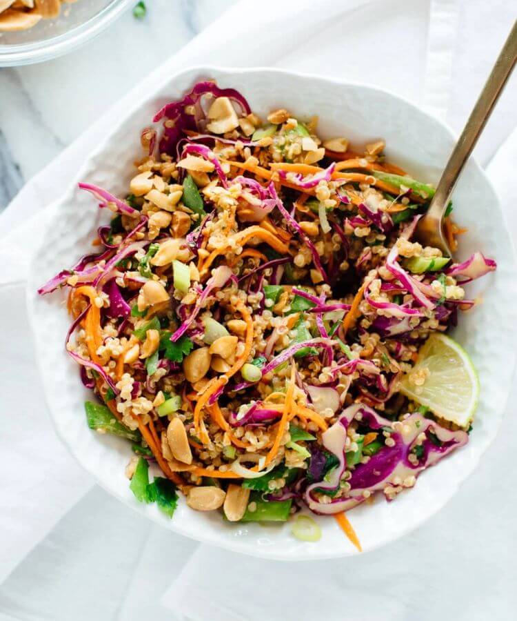 light lunch recipes thai quinoa salad