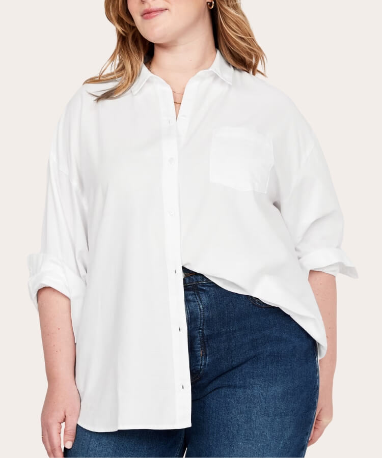 Oversized Button-Down Shirt