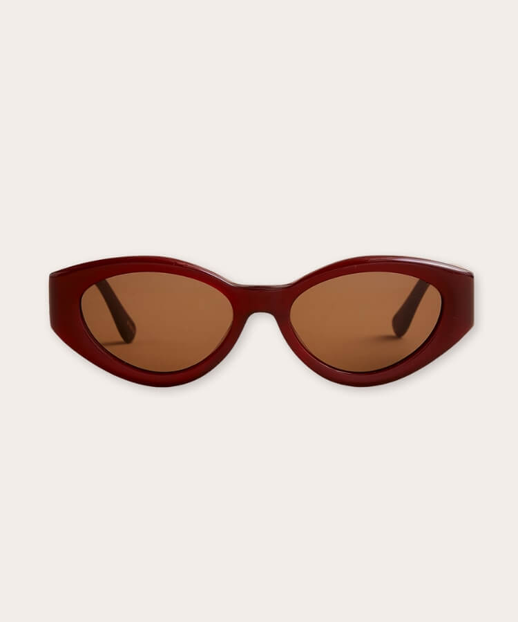 Beveled Oval Sunglasses