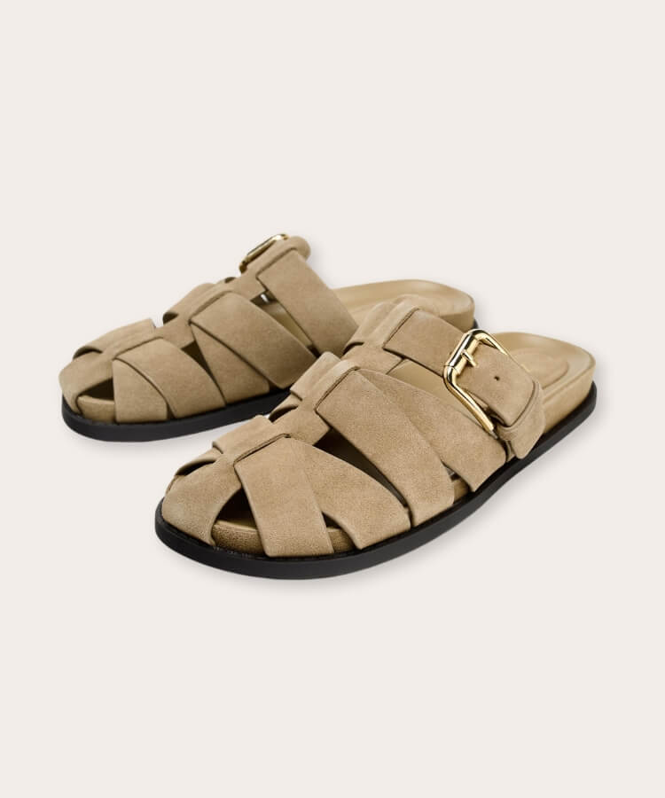 Suede Fisherman Sandals