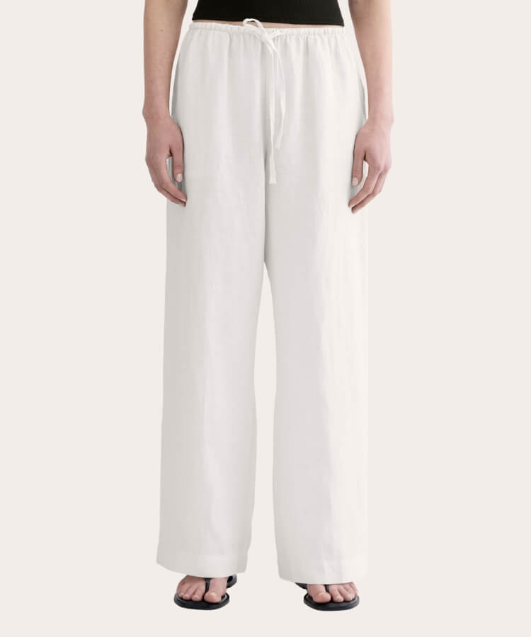Drawstring Linen Pants