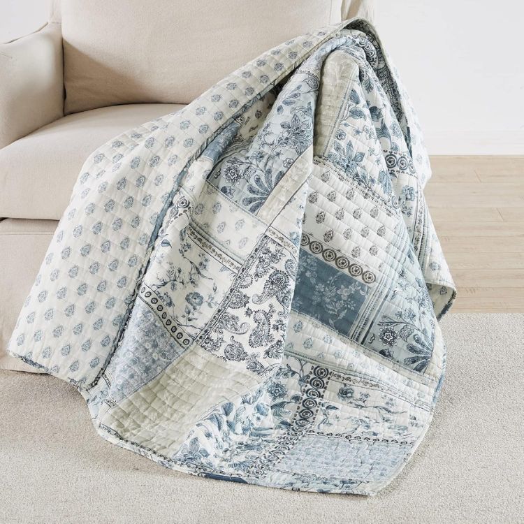 Printed Patchwork Throw