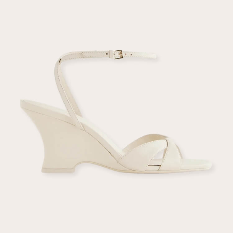 Leather Wedge Sandals