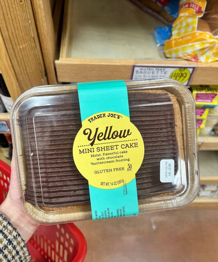 spring trader joe's products gluten-free sheet cake