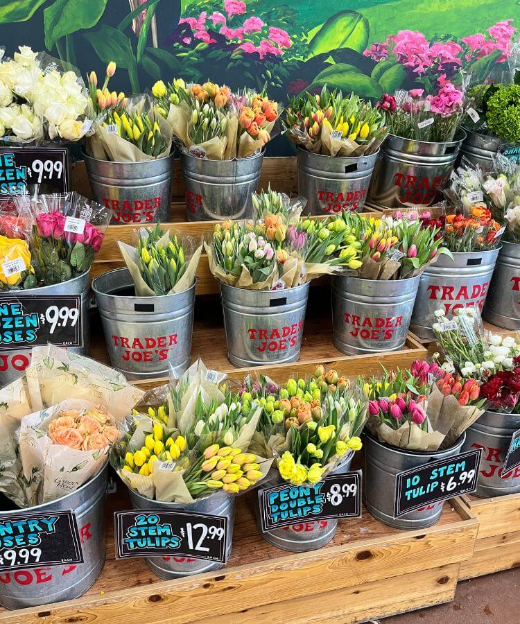 spring trader joe's products flowers