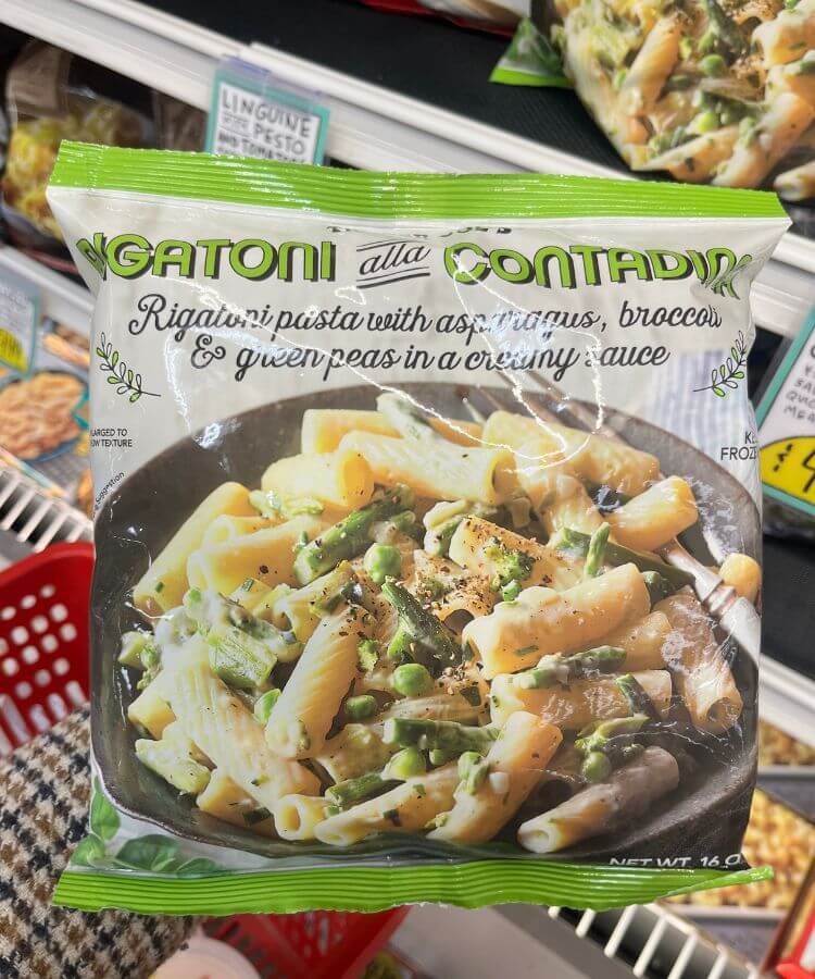 spring trader joe's products frozen pasta