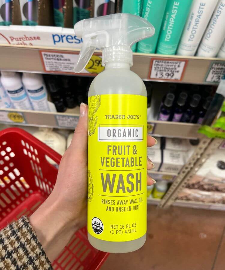 spring trader joe's products fruit and vegetable wash
