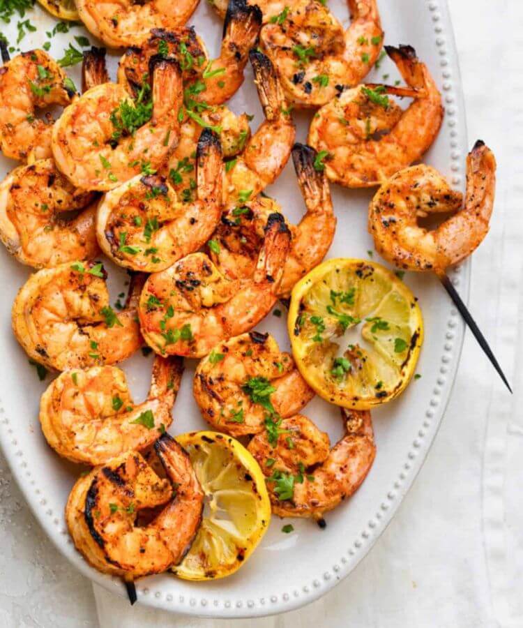 shrimp skewers summer bbq recipe