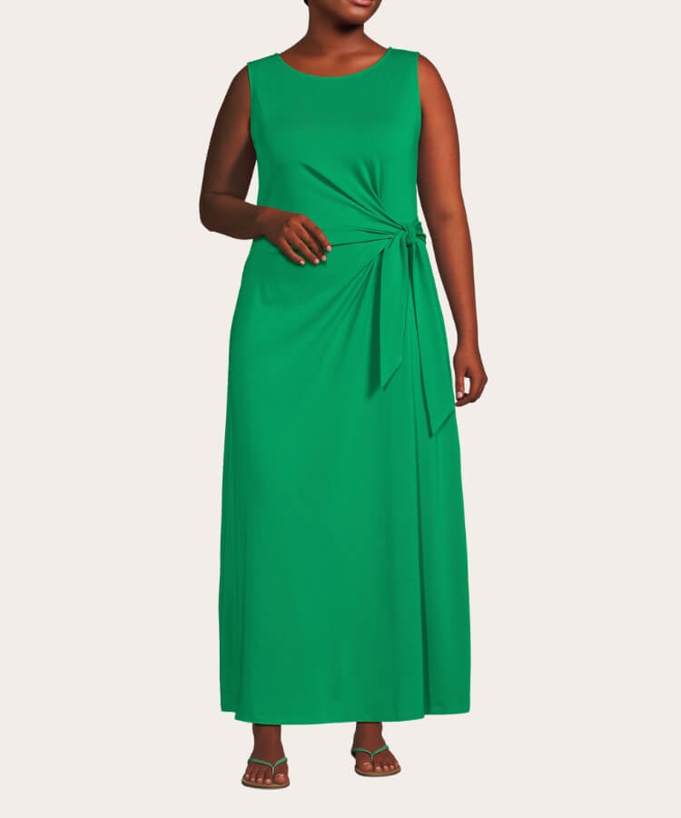 Tie-Waist Maxi Dress