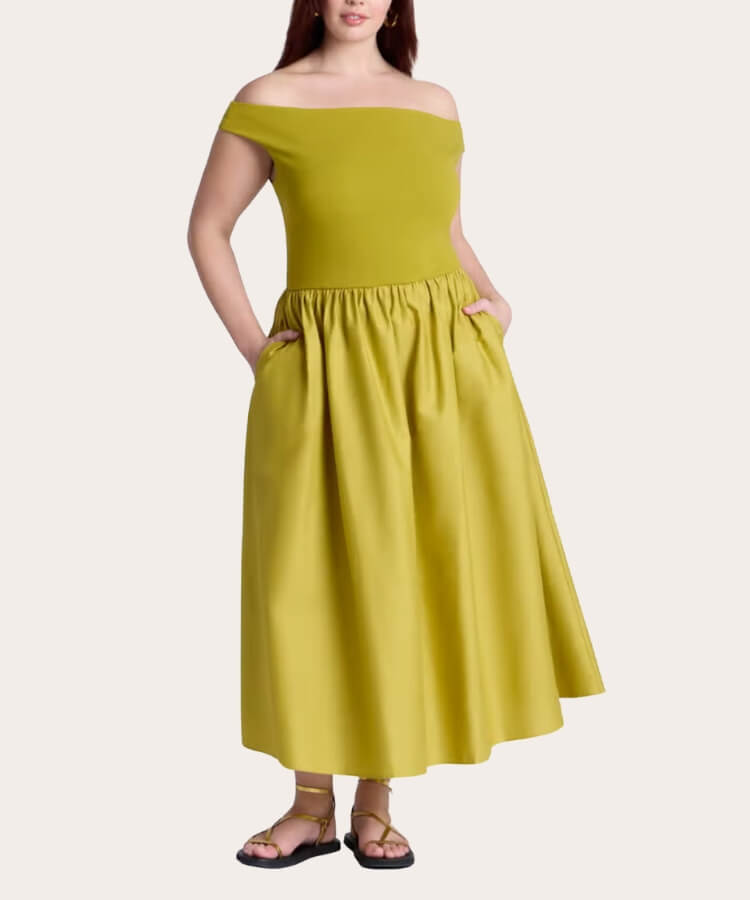 Boat Neck Maxi Dress