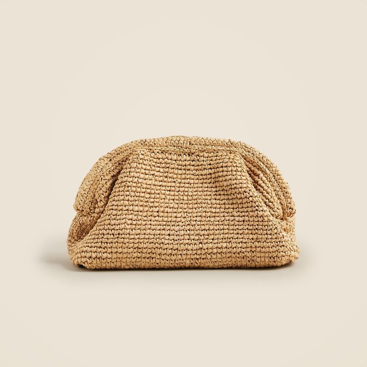 Raffia Handknotted Clutch