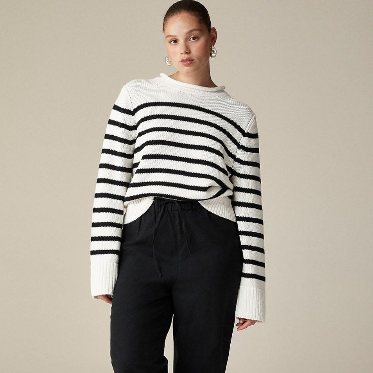 Cotton Roll-Neck Sweater