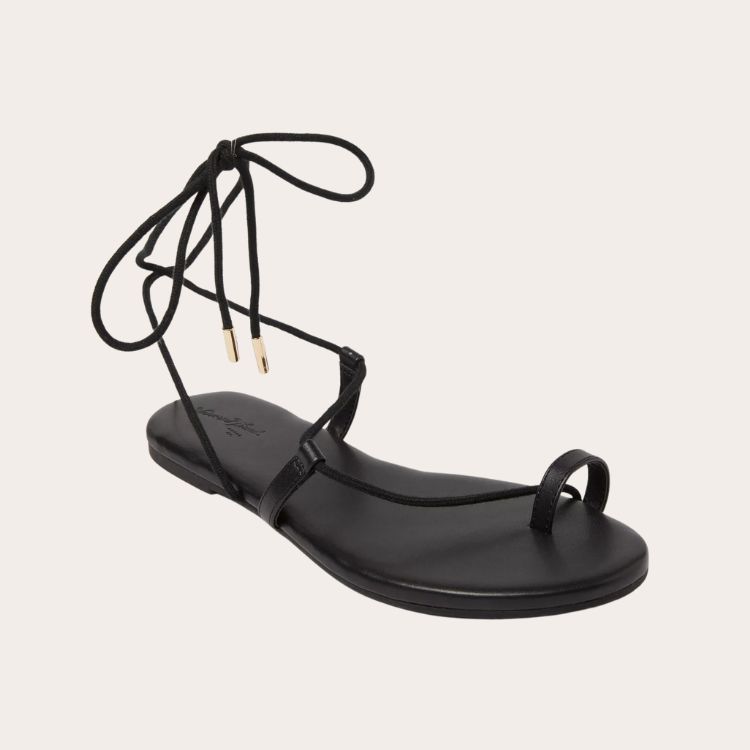 Footbed Toe Ring Sandals