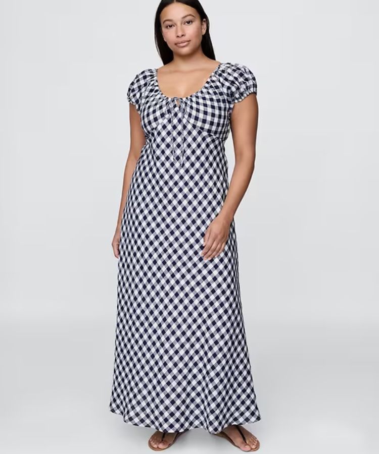 100% Linen Midi Dress