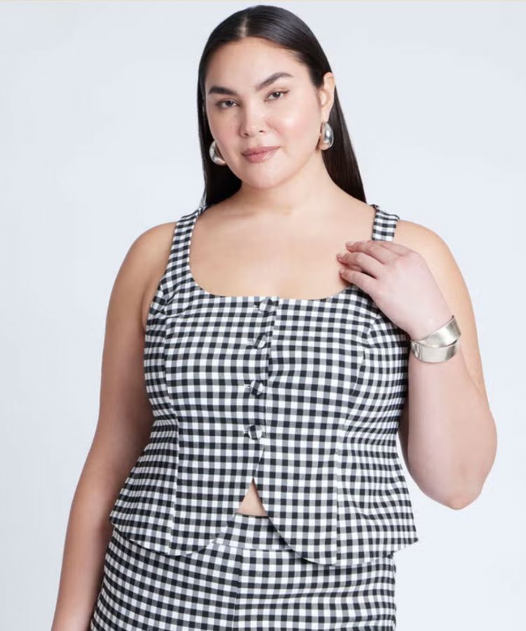 Gingham Vest