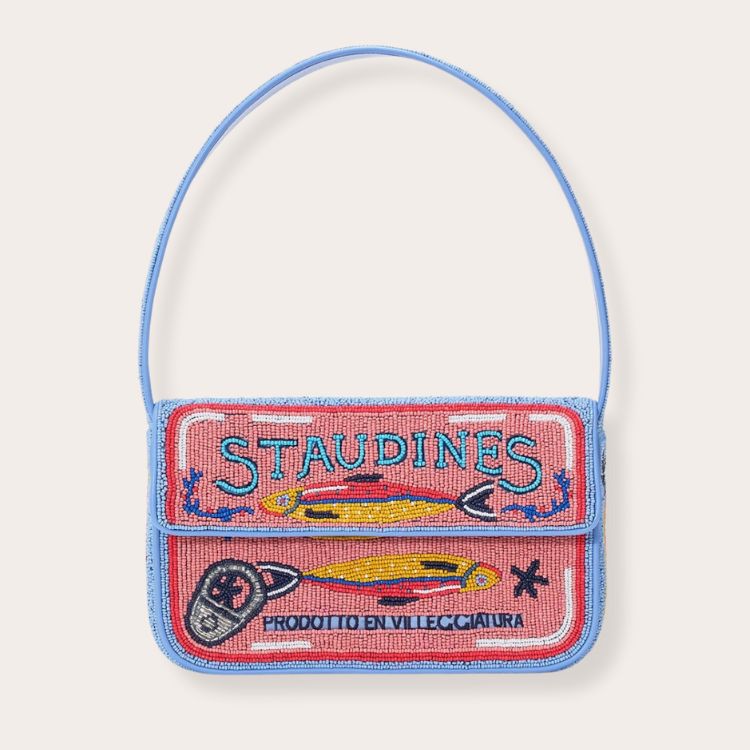 Staudines Pink Beaded Tommy Bag