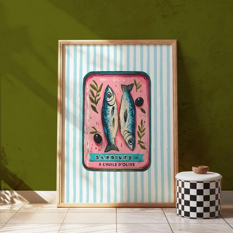 Tinned Sardine Printable Poster