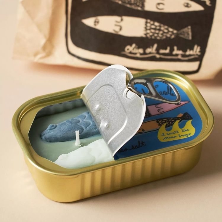 Tinned Fish Olive Oil & Sea Salt Candle