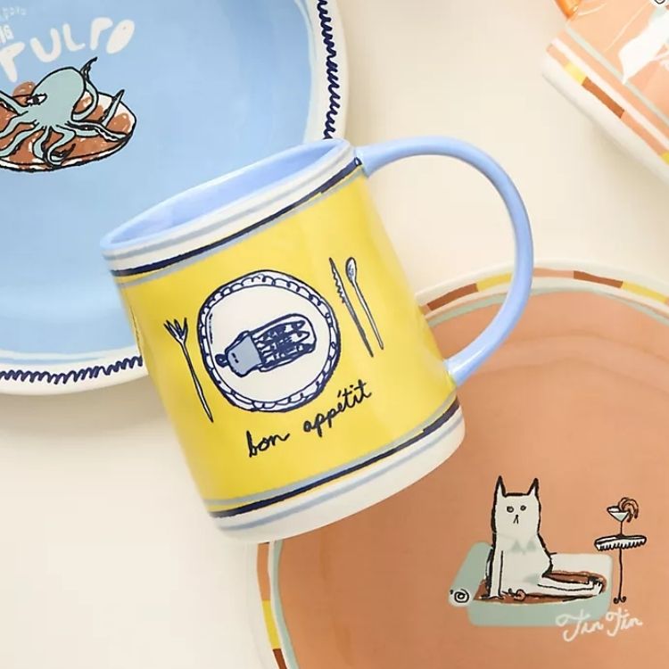 Tinned Fish Stoneware Mug