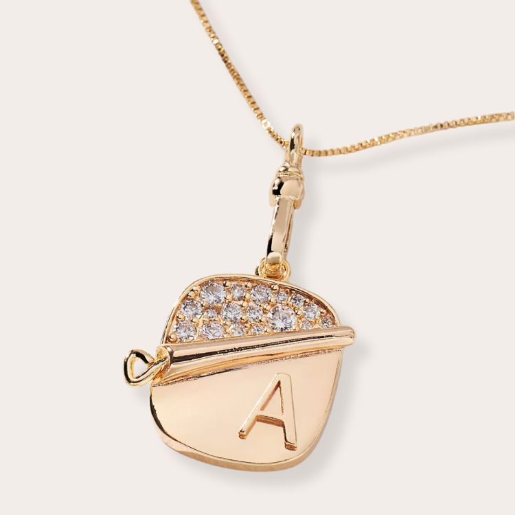 Sardine Tin Monogram Necklace