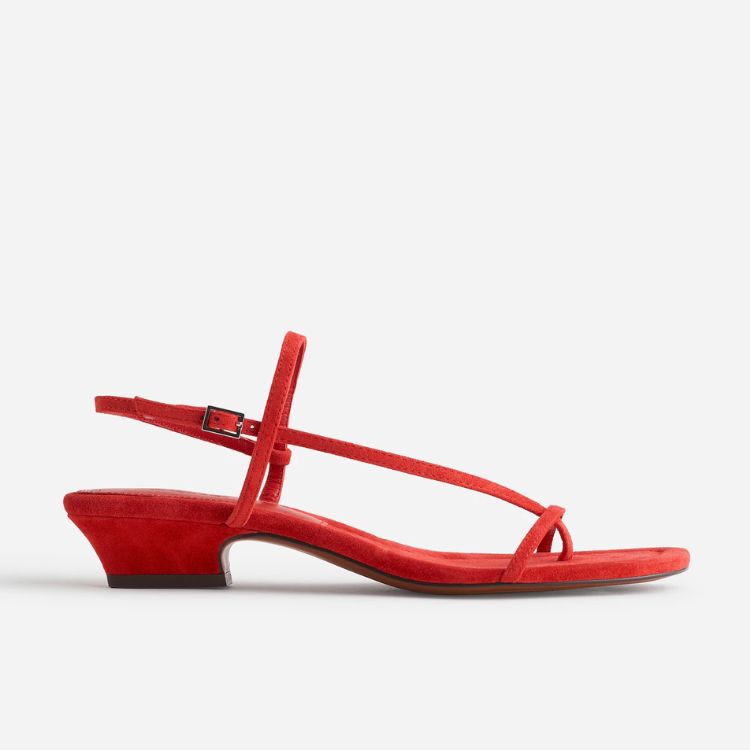 Asymmetric T-Strap Sandals