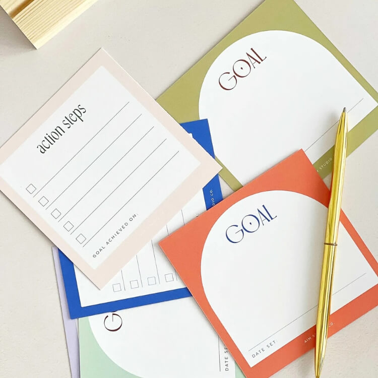 Goal Setting Cards